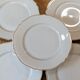 Lot vintage round flat plates in Limoges porcelain