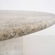 Vintage travertine round dining table, The Netherlands 1970's