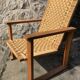 Old brutalist armchair