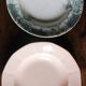 A set of 6 deep plates Fécamp Choisy le Roi Terre de Fer Rose Digoin.