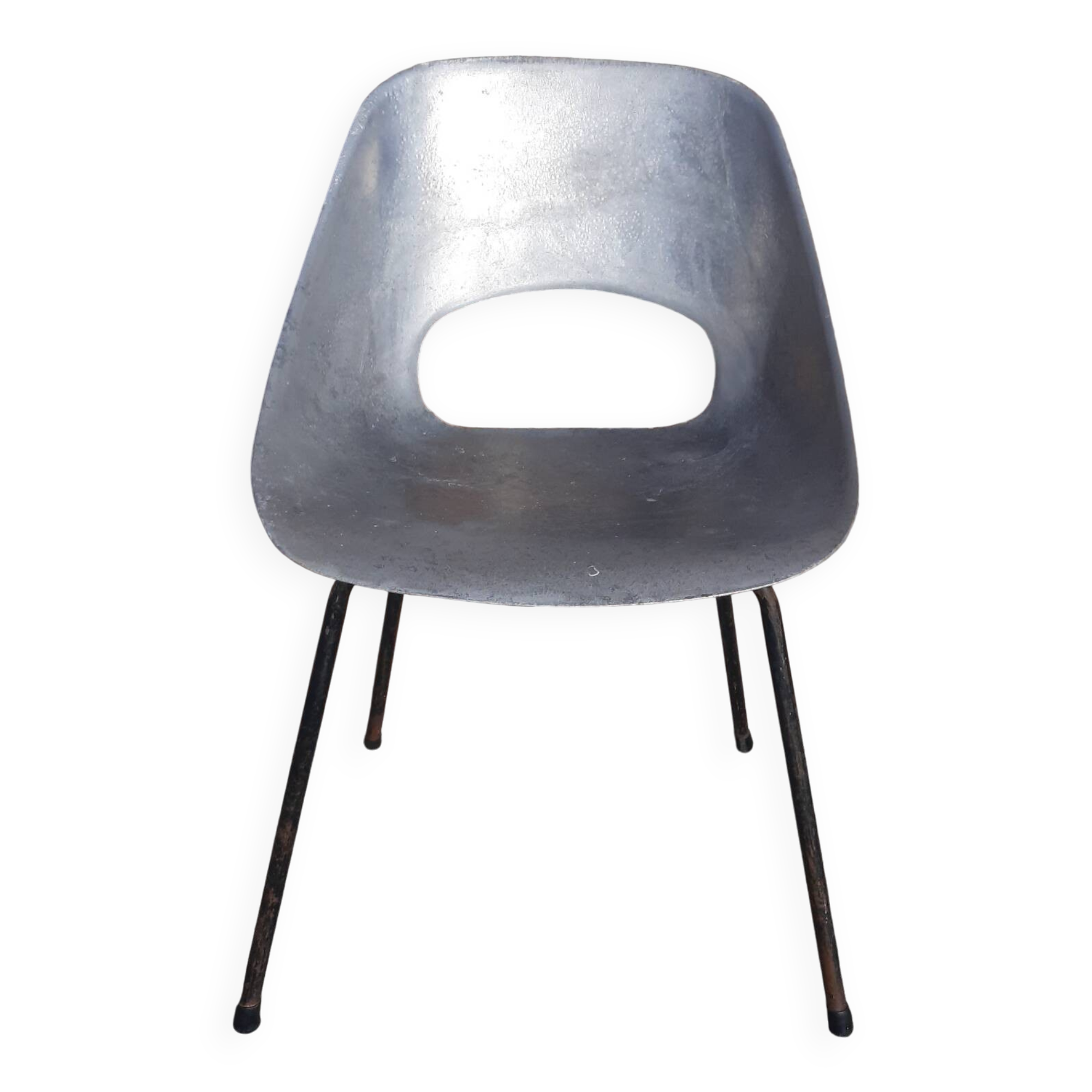 Chaise tulipe Pierre Guariche. (Edition Steiner, années 50)