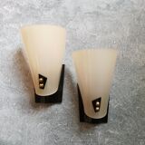 Lucite sconces 1960