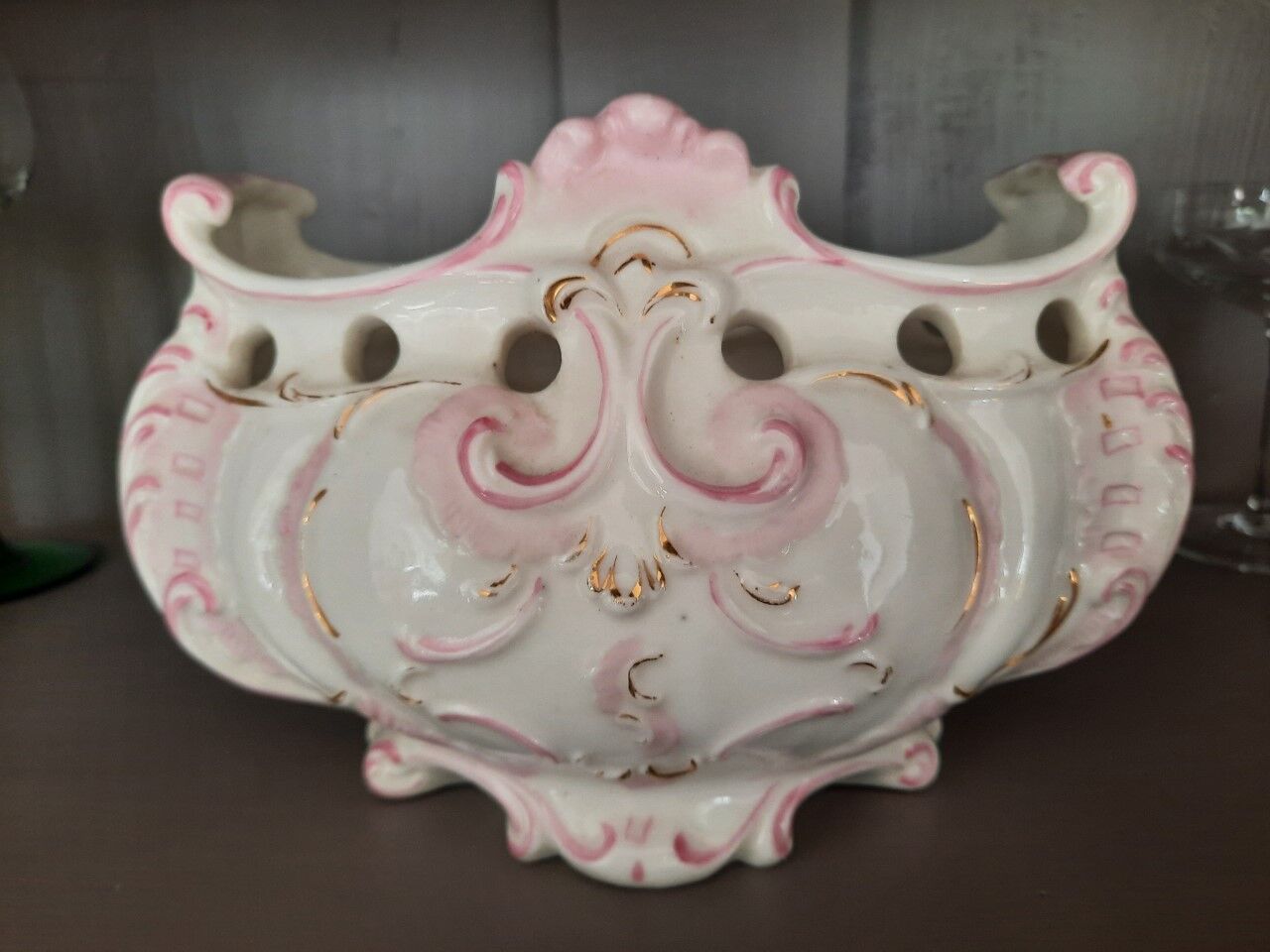 Jardinière centre de table barbotine