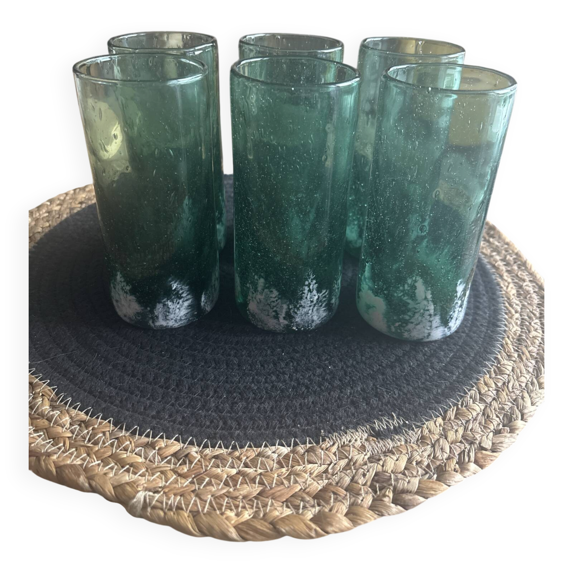 Set of 6 glasses from Verrerie d’Avallon