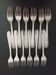 Set of 12 Christofle forks in silver metal