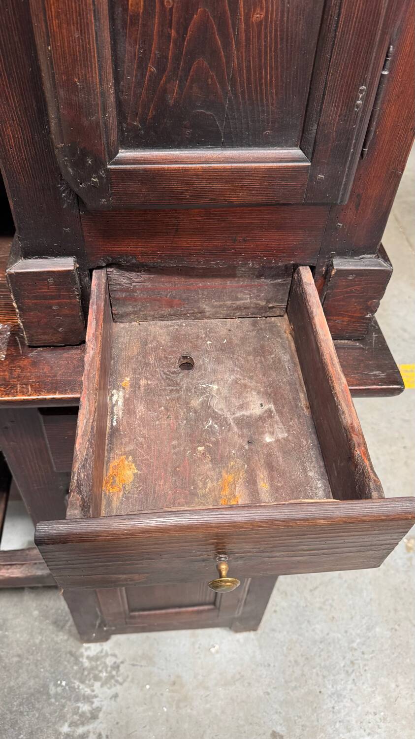 19th century folk art credenza