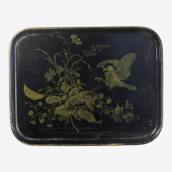 Napoleon III chinoiserie boiled cardboard tray