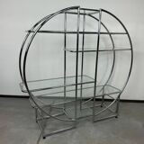 Mid-century design tubular steel shelf