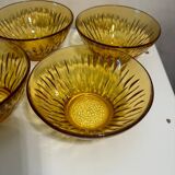 Vintage Vereco amber bowls