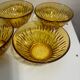 Vintage Vereco amber bowls