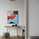 Figurative painting "in your arms" celestial