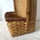 Woven rattan basket, for placing or hanging.