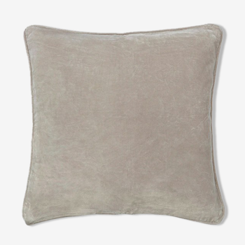 Coussin en velours 50x50cm couleur gris