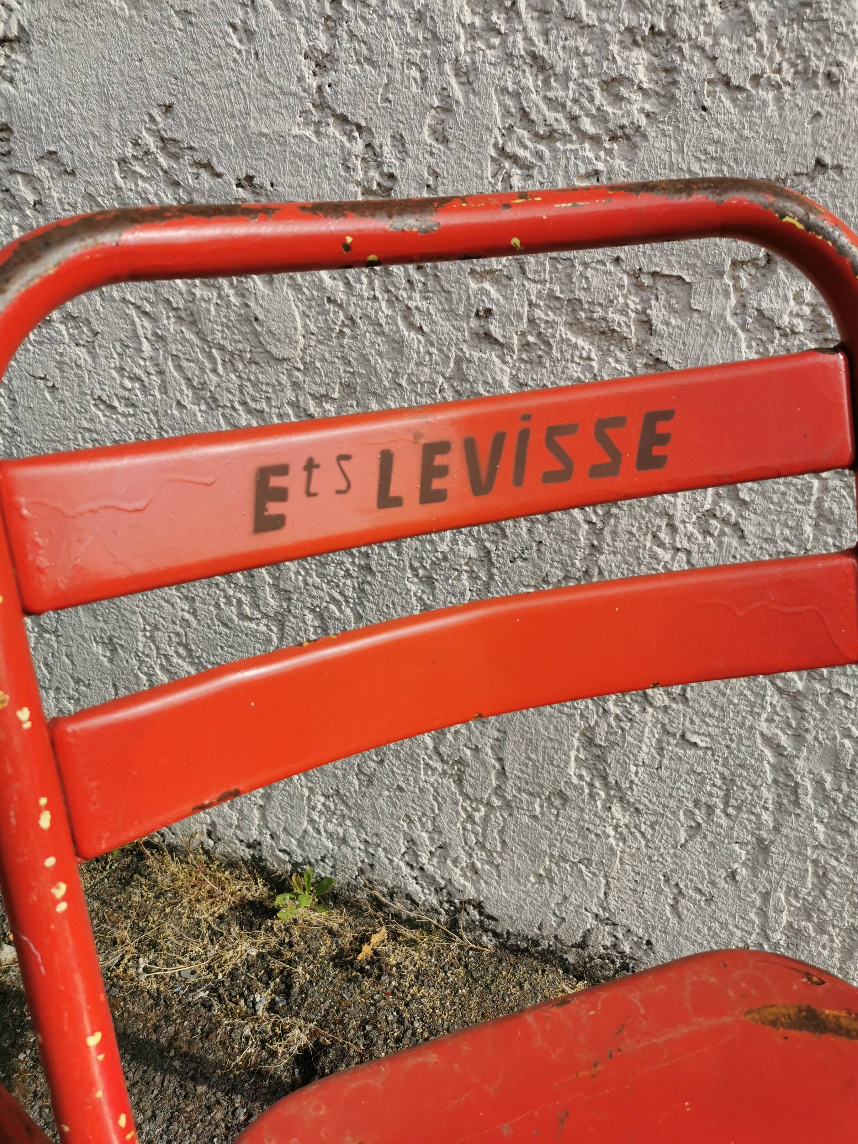 Pair of Tolix bistro chairs