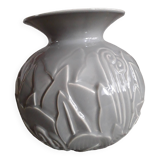 Art-deco vase with floral pattern