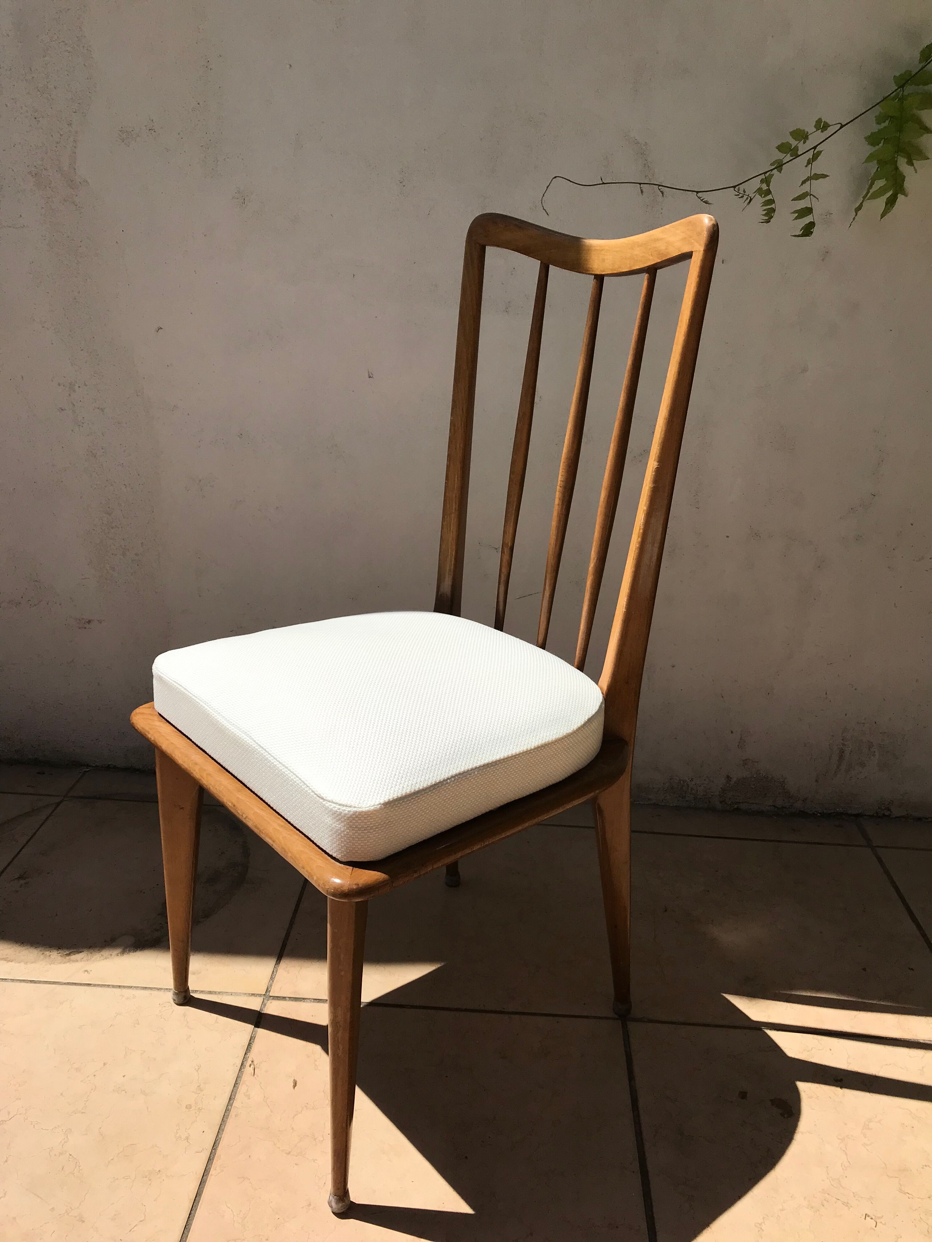 6 charles ramos chairs - 50s/60s