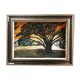 Mid-20th century painting "Tree at Sunset"