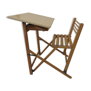 Ancien bureau enfant pliable vintage