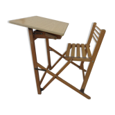 Old foldable children's desk vintage school