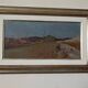 Peinture à l'huile sur panneau paysage arnaccio pise bruno loretti (livorne