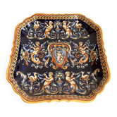 Assiette Plat Coupe Corbeille Faïence Gien Modèle Renaissance Ange Angelot