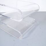 Imposing plexiglass chair from the 70's