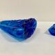 Carafe Empoli en verre bleu outremer