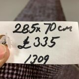 Distressed Turkish Runner 285x70 cm wool Vintage rug, Overdyed Brown