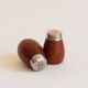 Teak salt and pepper shakers, Karl Holmberg, Gothenburg, Sweden, 1960s