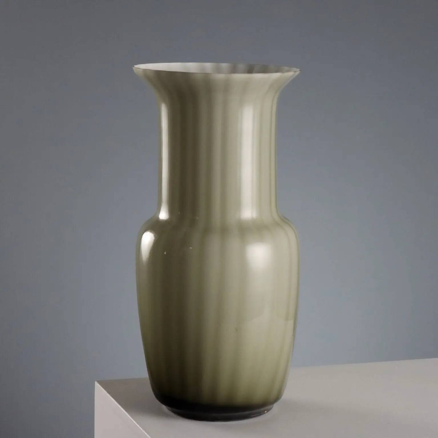 Vintage Murano glass vase, decorated, Italy, 1960s