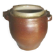 Old small terracotta pot