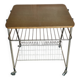 Serving cart, metal side table