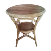 Table ronde en rotin