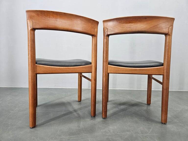 Set of Two Midcentury Rare Dining Chairs Bramin, Denmark, 1960s