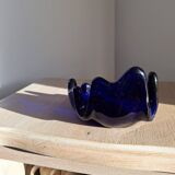 Vide poche verre bleu