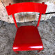 Metal red vintage chair