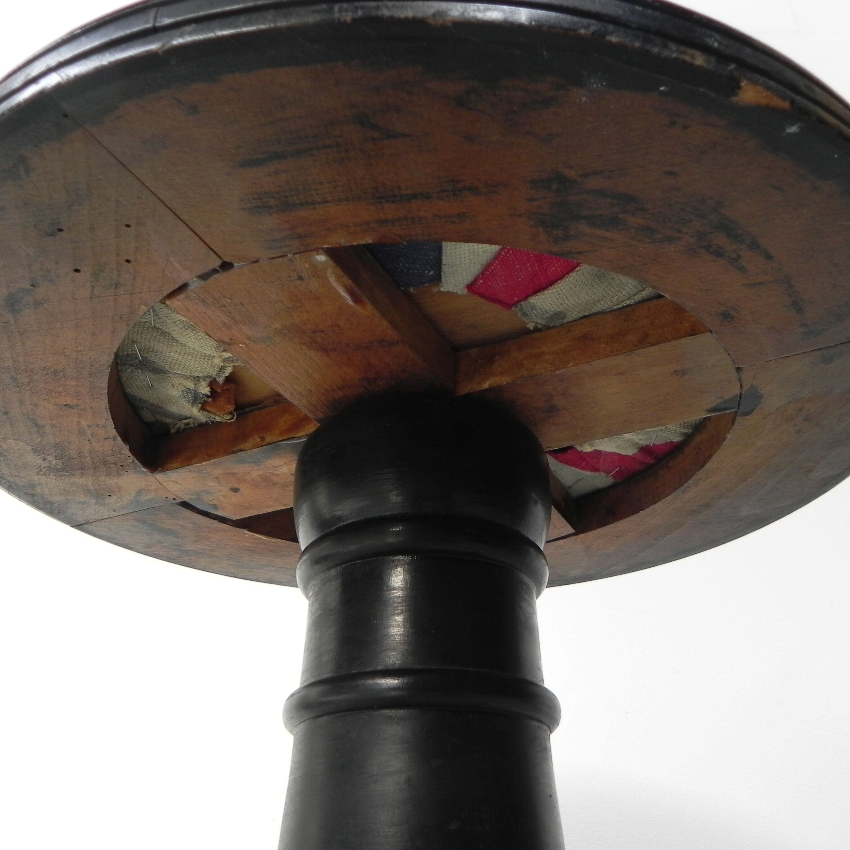 Art Deco piano stool on tripod