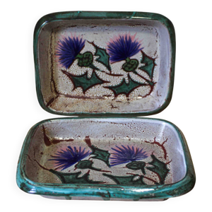 Lot de 2 plats en céramique - vallauris