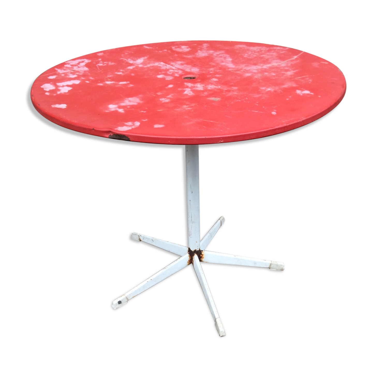 1960 vintage metal metal iron table garden
