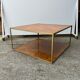 Elm magnifying glass squared coffee table