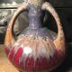 Vase in flamed sandstone with 3 handles Gustave de Bruyn earthenware Fives 1930