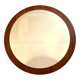 Vintage round mirror Scandi 1960-1980's teak