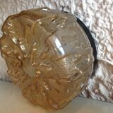 Round ceiling light vintage glass