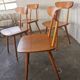 Set of 4 Hiller chairs, vintage 1960