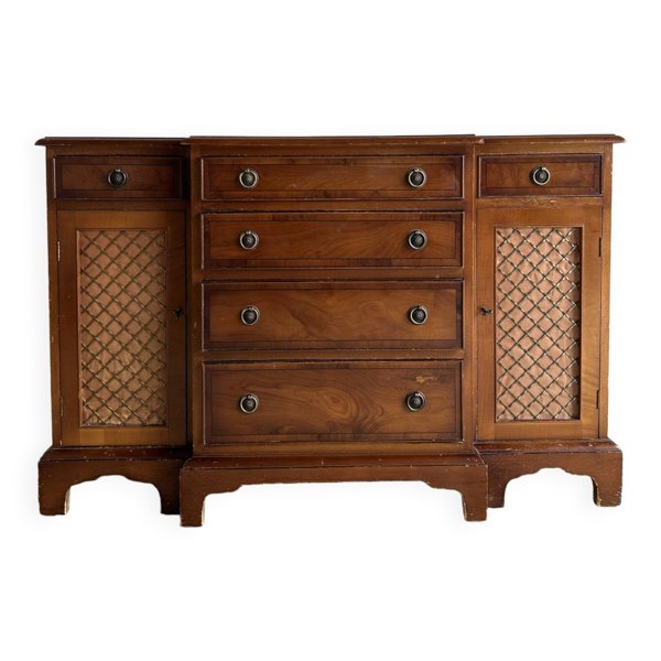 Chiffonnier, petit meuble de rangement XIXe 1m12 x 74 x 35
