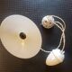 Ancient suspension up and down porcelain and white opaline