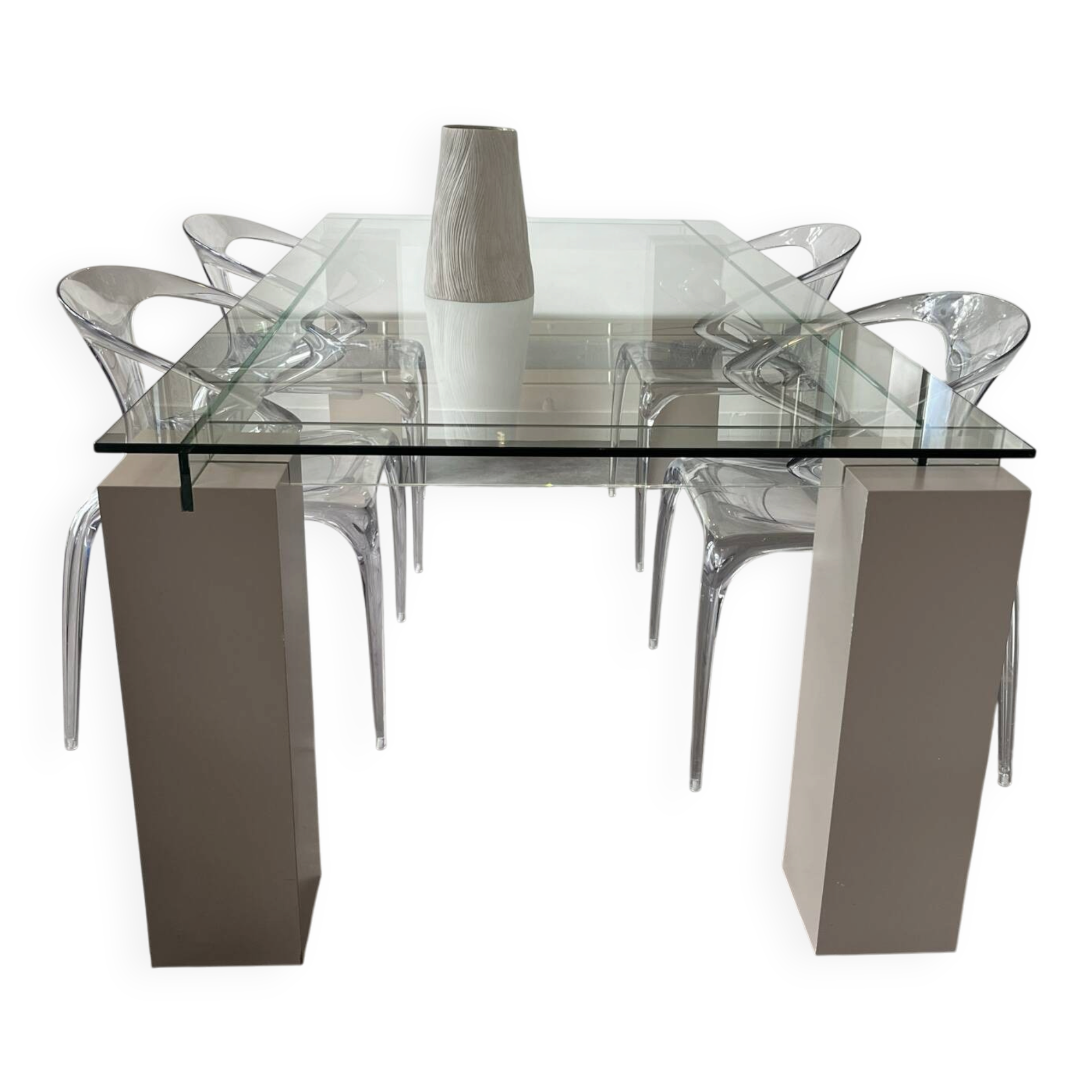 Table Verre Roche et Bobois modèle Ténéré