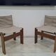 Pair of Monk chairs by Afra & Tobia Scarpa for Molteni, 1970S