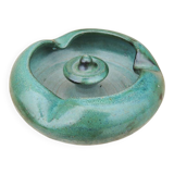 Ancien cendrier en céramique verte Jean Marais