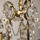 Chandelier with tassels with five arms of light, gilded metal, late 19th century
